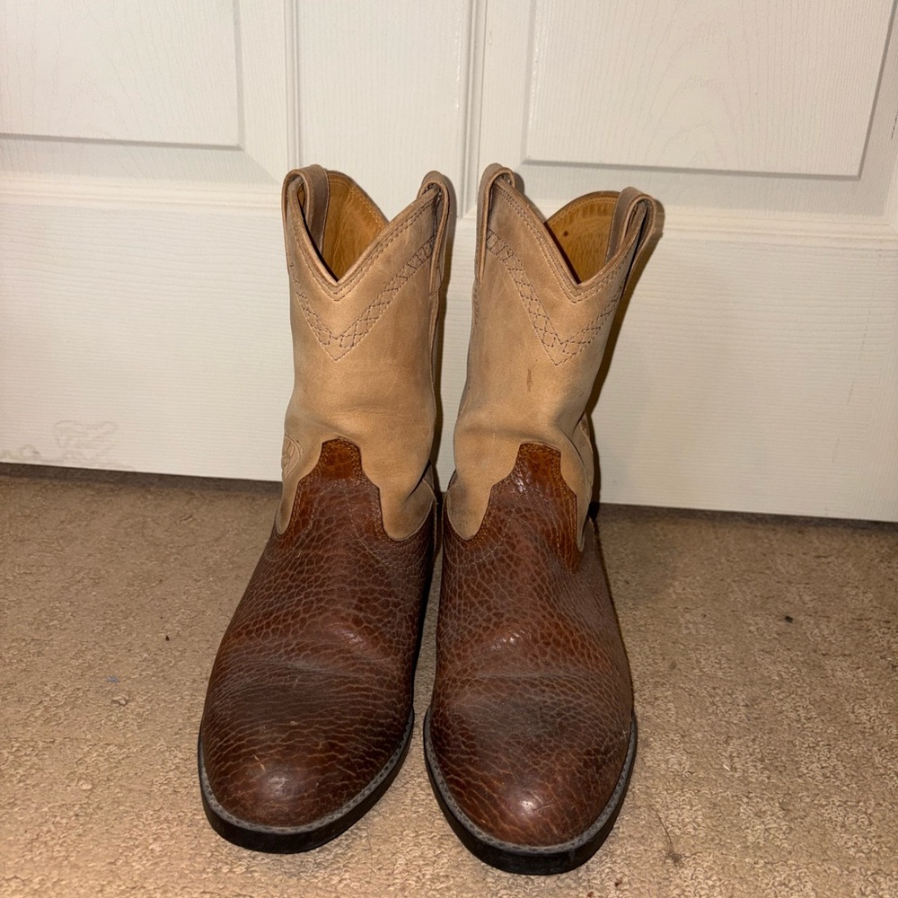 Ariat Two-Tone Leather Cowboy Boots